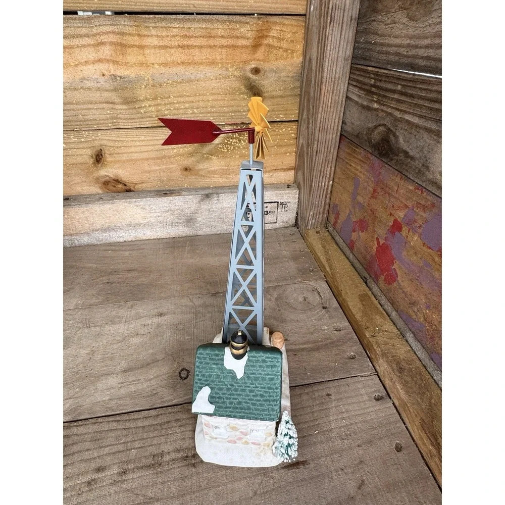 Christmas Valley 1993 Farm Windmill & Pump House Lighted Christmas Village *READ